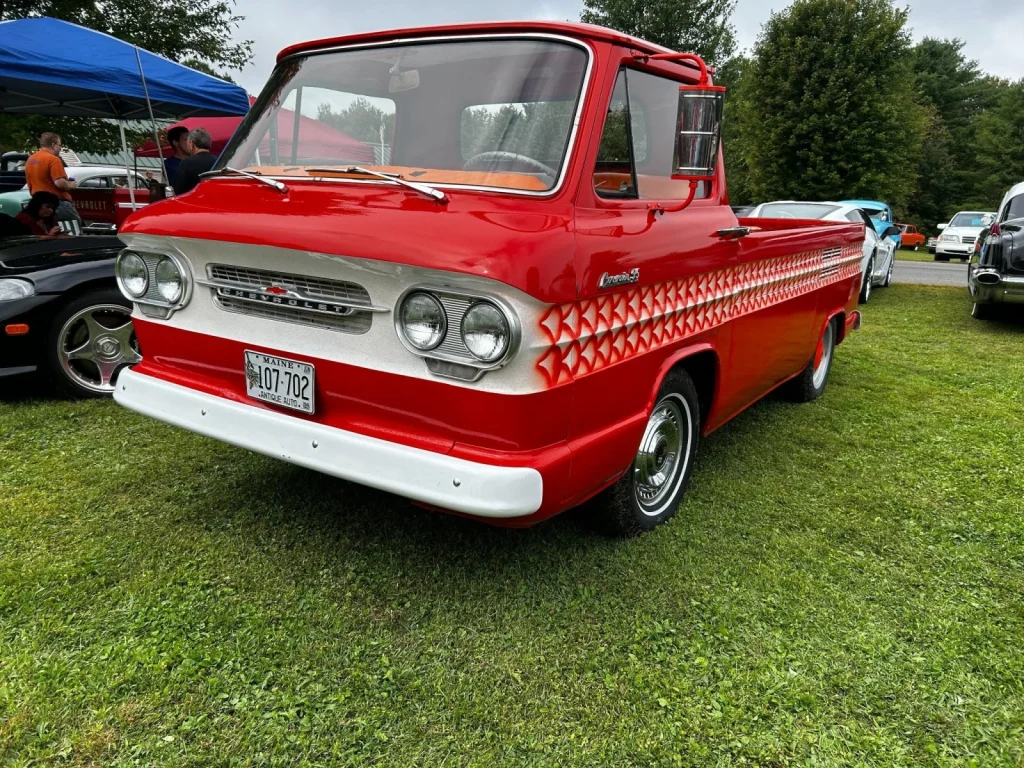 1961–1964 Chevrolet Corvair 95 pickup at Freddie's Cruise-In 2024.